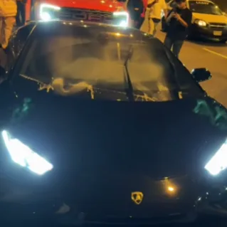 Lamborghini en una quedada de la comunidad ALCORTE